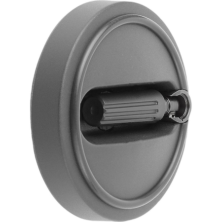 Kipp Handwheel D1=100, Reamed Hole W Slot D2=12H7, B3=4, T=13, 8, Size:2, Plastic, Comp: Plastic, K0259.21001204